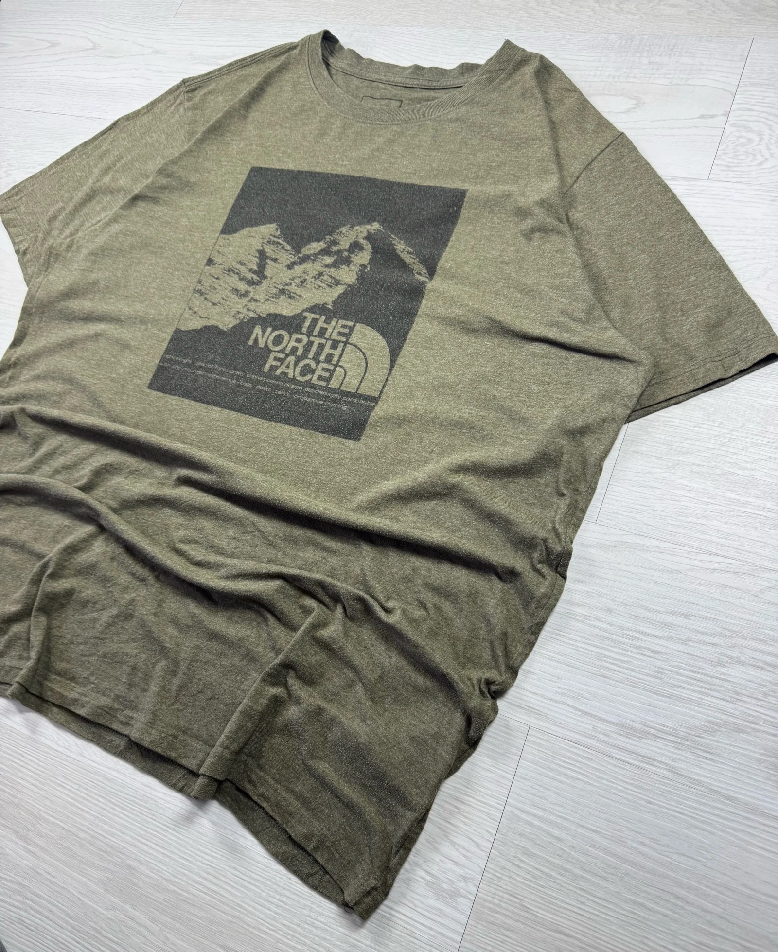 The North Face Mountain Graphic T-Shirt Olive XL Outdoor Hiking – photo 2